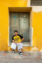 Yellow/black “Faith over fear” tee