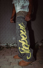 Double Waisted Leopard Jeans