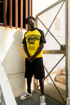 Yellow/black “Faith over fear” tee